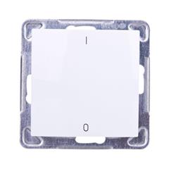 IMPRESJA Łącznik dwubiegunowy biały ŁP-11Y/m/00