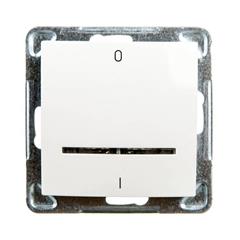 IMPRESJA Łącznik dwubiegunowy z podświetleniem ecrue ŁP-11YS/m/27