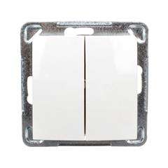 IMPRESJA Łącznik schodowy + jednobiegunowy ecrue ŁP-9Y/m/27