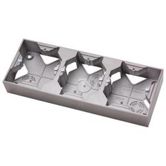 IMPRESJA Puszka natynkowa potrójna tytan PNP-3Y/23