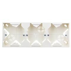 IMPRESJA Puszka natynkowa potrójna ecrue PNP-3Y/27