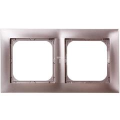 IMPRESJA Ramka podwójna tytan R-2Y/23