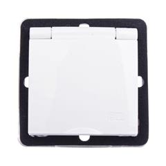 IMPRESJA Gniazdo hermetyczne z/u 16A schuko IP44 z klapką białe GPH-1YS/m/00/w