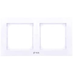 IMPRESJA Ramka podwójna do łączników IP-44 biała RH-2Y/00