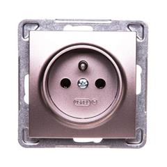 IMPRESJA Gniazdo pojedyncze z/u 16A tytan GP-1YZ/m/23