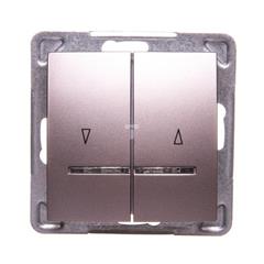 IMPRESJA Łącznik żaluzjowy z podświetleniem tytan ŁP-7YS/m/23