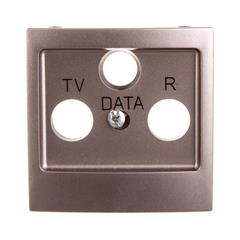 IMPRESJA Pokrywa gniazda antenowego RTV DATA tytan P-YD/23