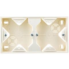 IMPRESJA Puszka natynkowa podwójna ecrue PNP-2Y/27