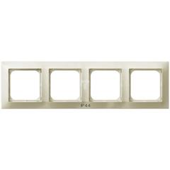 IMPRESJA Ramka poczwórna do łączników IP-44 ecrue RH-4Y/27