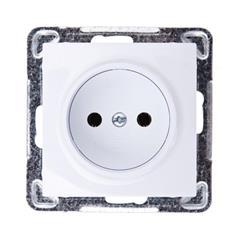 IMPRESJA Gniazdo pojedyncze b/u 16A białe GP-1Y/m/00