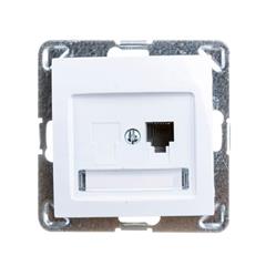 IMPRESJA Gniazdo telefoniczne pojedyncze białe GPT-1Y/m/00