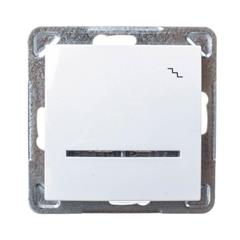 IMPRESJA Łącznik schodowy z podświetleniem biały ŁP-3YS/m/00