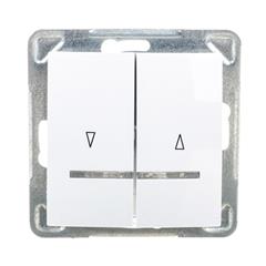 IMPRESJA Łącznik żaluzjowy z podświetleniem biały ŁP-7YS/m/00