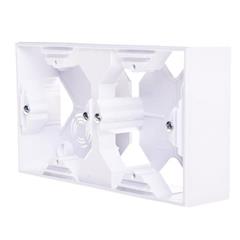 IMPRESJA Puszka natynkowa podwójna biały PNP-2Y/00