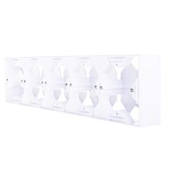 IMPRESJA Puszka natynkowa pięciokrotna  biały PNP-5Y/00