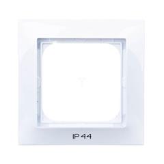 IMPRESJA Ramka pojedyncza do łączników IP44 biała RH-1Y/00