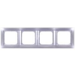 IMPRESJA Ramka poczwórna srebrna R-4Y/18