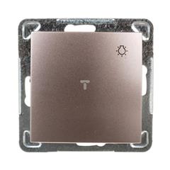 IMPRESJA Przycisk światło tytan ŁP-5Y/m/23