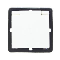 IMPRESJA Gniazdo hermetyczne z/u 16A IP44 z klapką i przesłonami ecrue GPH-1YZP/m/27/w