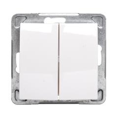 IMPRESJA Przycisk podwójny ecrue ŁP-17Y/m/27