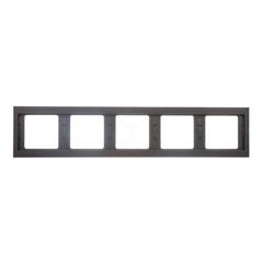 Berker K.1 Ramka pięciokrotna pozioma antracyt mat lakierowana 13937006