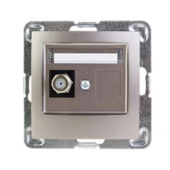 IMPRESJA Gniazdo antenowe pojedyncze typu F tytan GPA-1Y/m/23