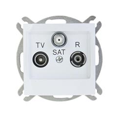IMPRESJA Gniazdo antenowe RTV-SAT białe GPA-YS/m/00