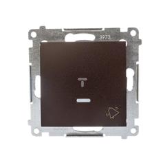 Simon 54 Przycisk /dzwonek/ z podświetleniem brąz mat DD1L.01/46 WMDL-091xxx-046