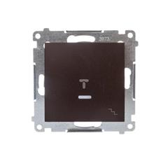 Simon 54 Łącznik schodowy z podświetleniem brąz mat DW6L.01/46 WMDL-061xxx-046