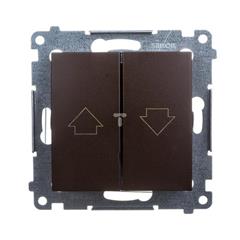 Simon 54 Przycisk żaluzjowy brąz mat DZP1.01/46 WMDL-040xxx-046