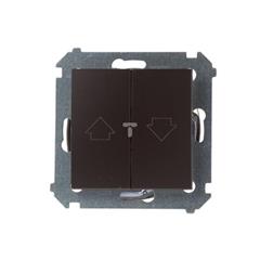 Simon 54 Przycisk żaluzjowy brąz mat DZP1W.01/46 WMDL-040xx1-046