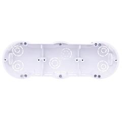 Puszka podtynkowa potrójna 60mm regips biała PKw-3 13.73
