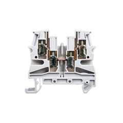 Złączka szynowa 2-przewodowa 4mm2 szara VIKING 037169