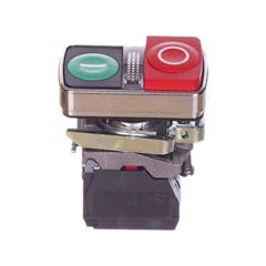 Przycisk sterowniczy 22mm podwójny czerwono/zielony 1Z 1R z samopowrotu z podświetleniem 24V AC/DC XB4BW73731B5