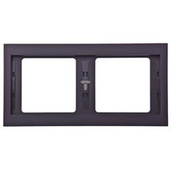 K.1 Ramka podwójna pozioma antracyt mat lakierowana 13637006