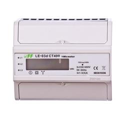 Licznik energii elektrycznej 3-fazowy przekładnikowy 400/5A z wyświetlaczem LCD LE-03D CT400
