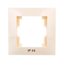 CARLA Ramka pojedyncza  kremowa IP 44 1771-41