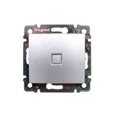 VALENA Łącznik jednobiegunowy ze wskaźnikiem przepływu prądu aluminium 770110