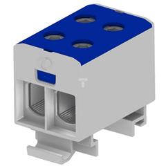 Złączka szynowa 4-przewodowa 1-tor 1,5-50mm2 Al/Cu nienieska T022050 89731003