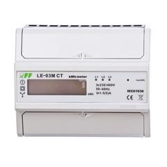 Licznik energii elektrycznwj 3-fazowy z programowalną przekładnią 5-6000/5A RS-485 MODBUS cyfrowy LE-03M CT