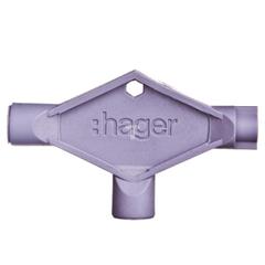 Klucz uniwersalny plastikowy do wkładek: trójkąt/czworobok/dwupiórkowy (czworokąt 8x8mm) FL99Z