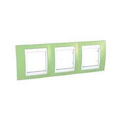 Unica Plus Ramka potrójna pozioma zieleń oliwkowa MGU6.006.863