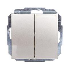 Sentia Łącznik schodowy podwójny 10A satyna połysk 1418-57