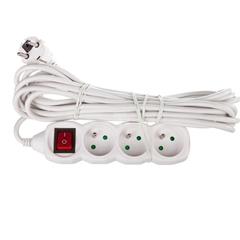 Przedłużacz z wyłącznikiem 7m 3 gniazda z uziemieniem P1317