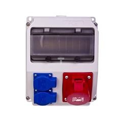 Rozdzielnica budowlana 2x2P+Z 16A/5P IP44 bez zabezpieczenia Lublin 9035003W