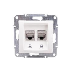 Sedna Gniazdo komputerowe podwójne RJ45 kat.6 STP SDN5000123