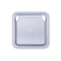 PLEXO55 Gniazdo pojedyncze z/u 16A z klapką  szare 069831