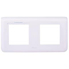 MOSAIC Ramka podwójna pozioma /2moduły/ antybakteryjna biała 078725