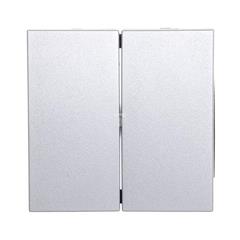 Berker B.1/B.3/B.7 Glas Klawisz podwójny srebrny 16231404