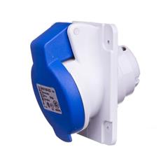 Gniazdo tablicowe 2P+Z 16A niebieskie IP44 PKF16F423